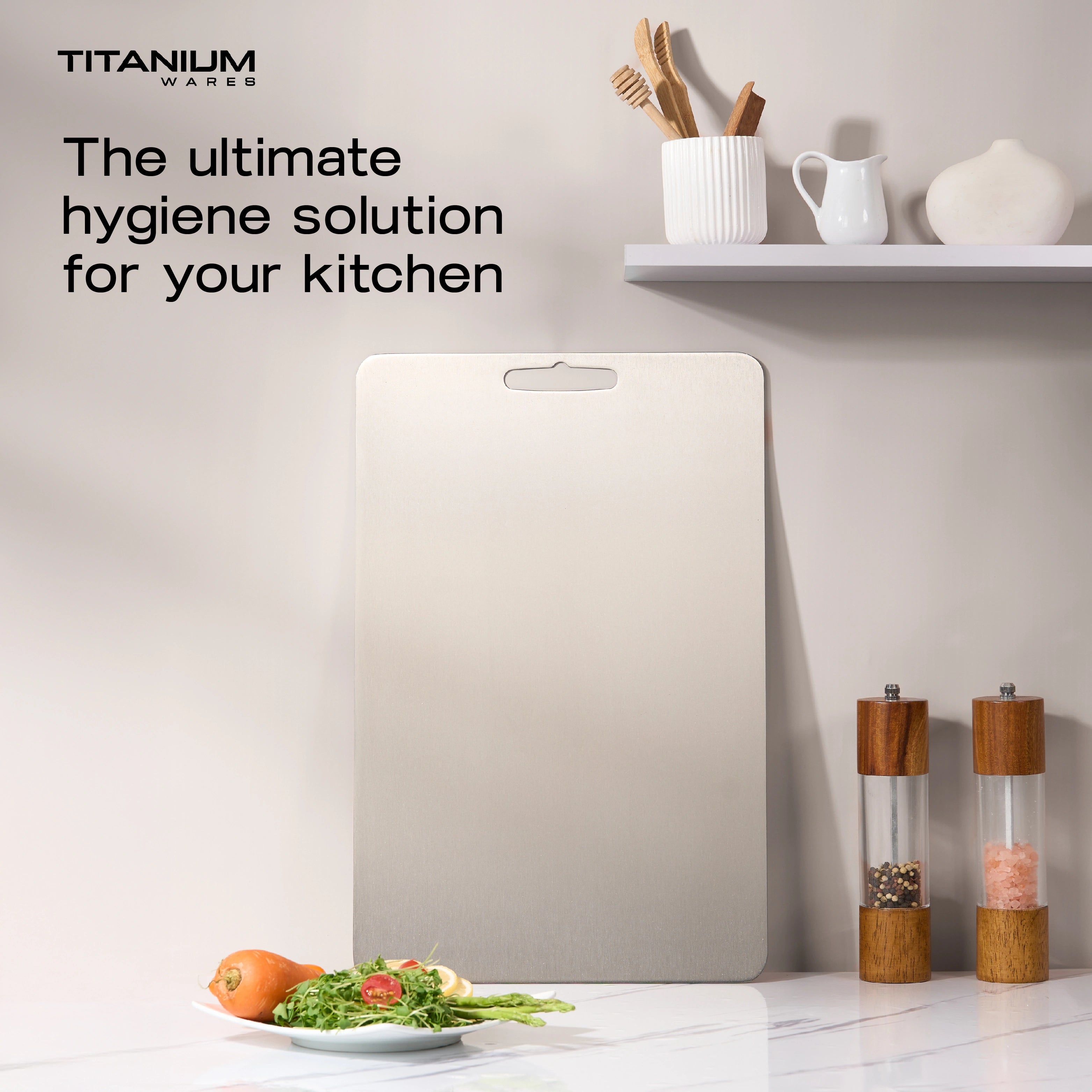 Titanium Wares™  100% Pure Titanium Cutting Board