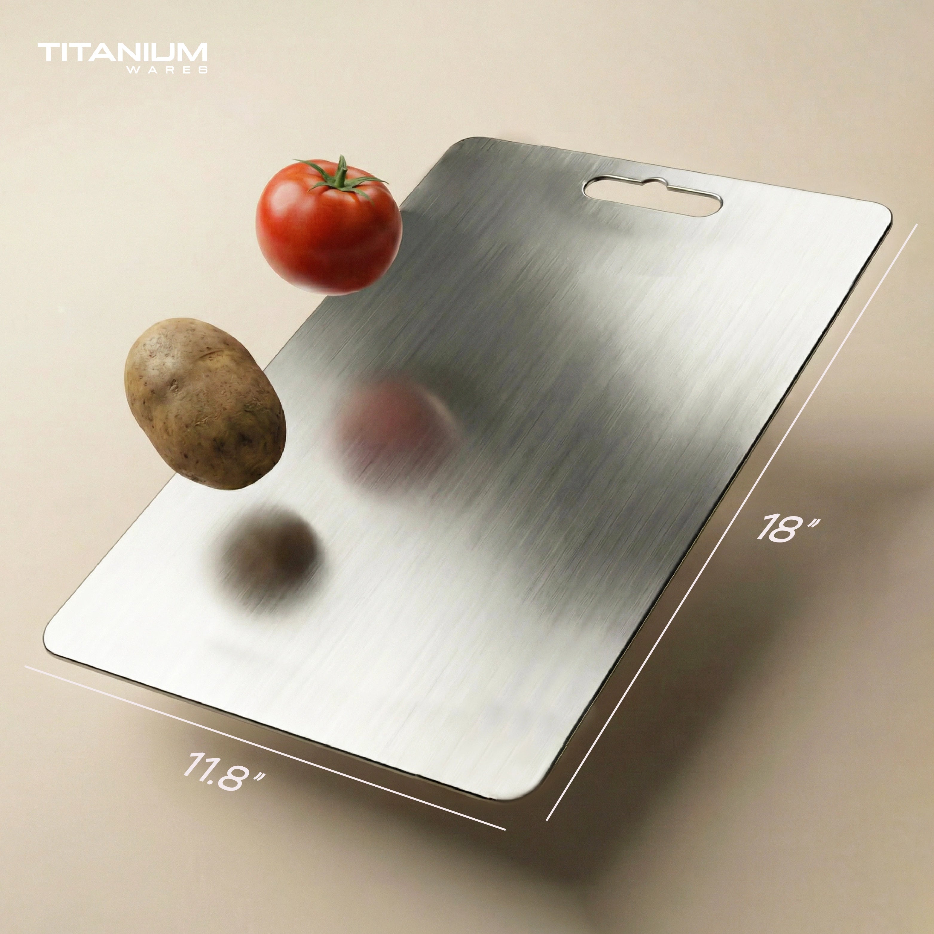 Titanium Wares™  100% Pure Titanium Cutting Board