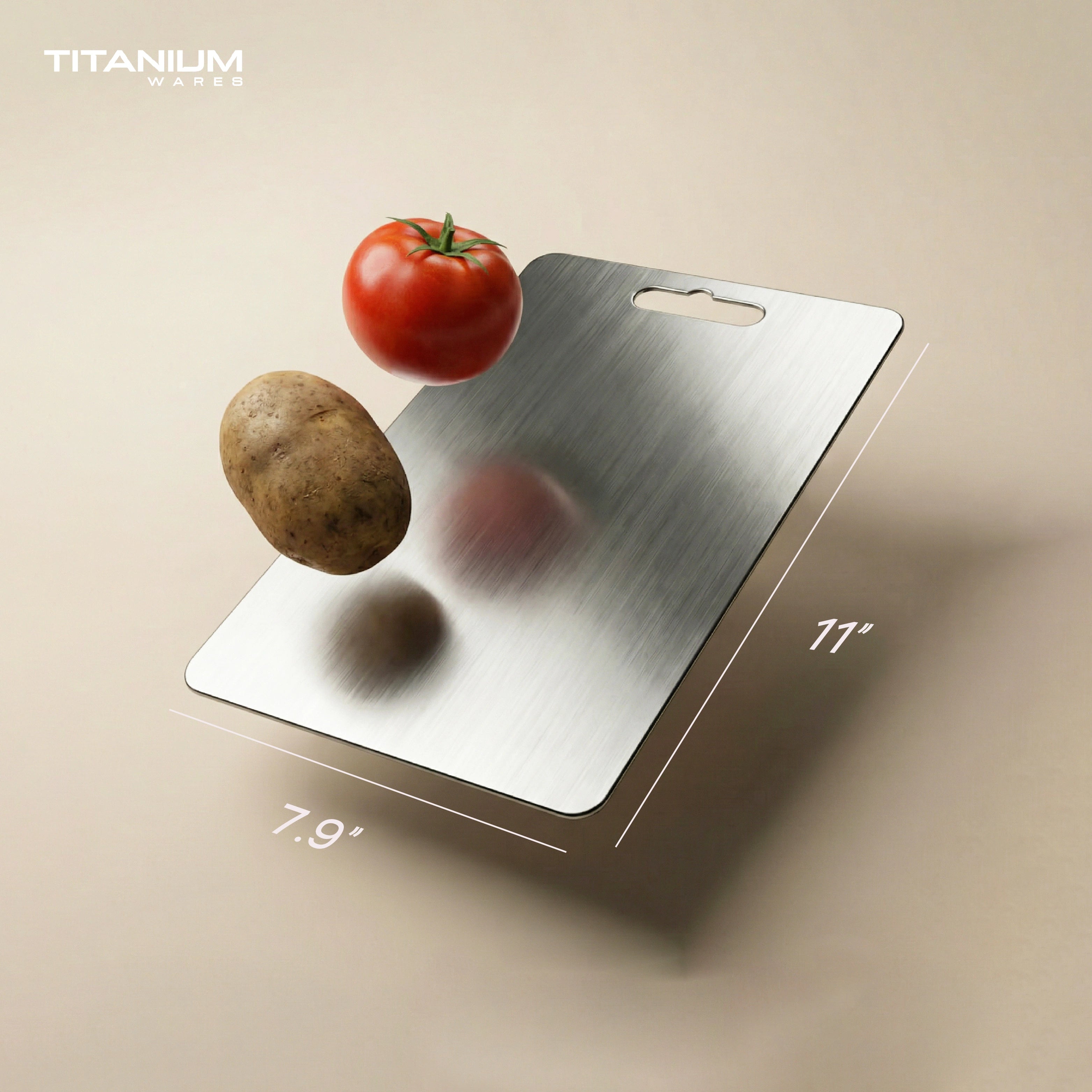 Titanium Wares™  100% Pure Titanium Cutting Board